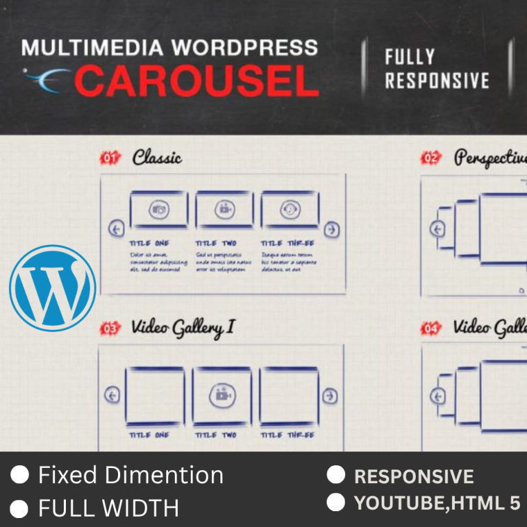 Multimedia Responsive Carousel - WordPress Plugin